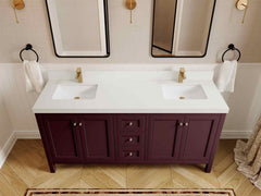 Nashville 72 in. W x 22 in. D Double Sink Bathroom Vanity - photo 48