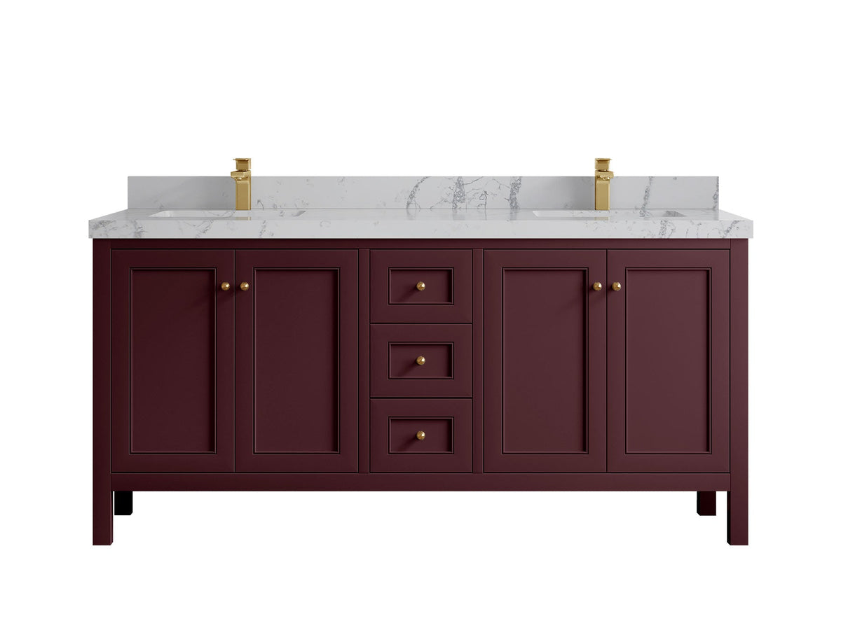 Nashville 72 in. W x 22 in. D Double Sink Bathroom Vanity - Willow Bath and Vanity