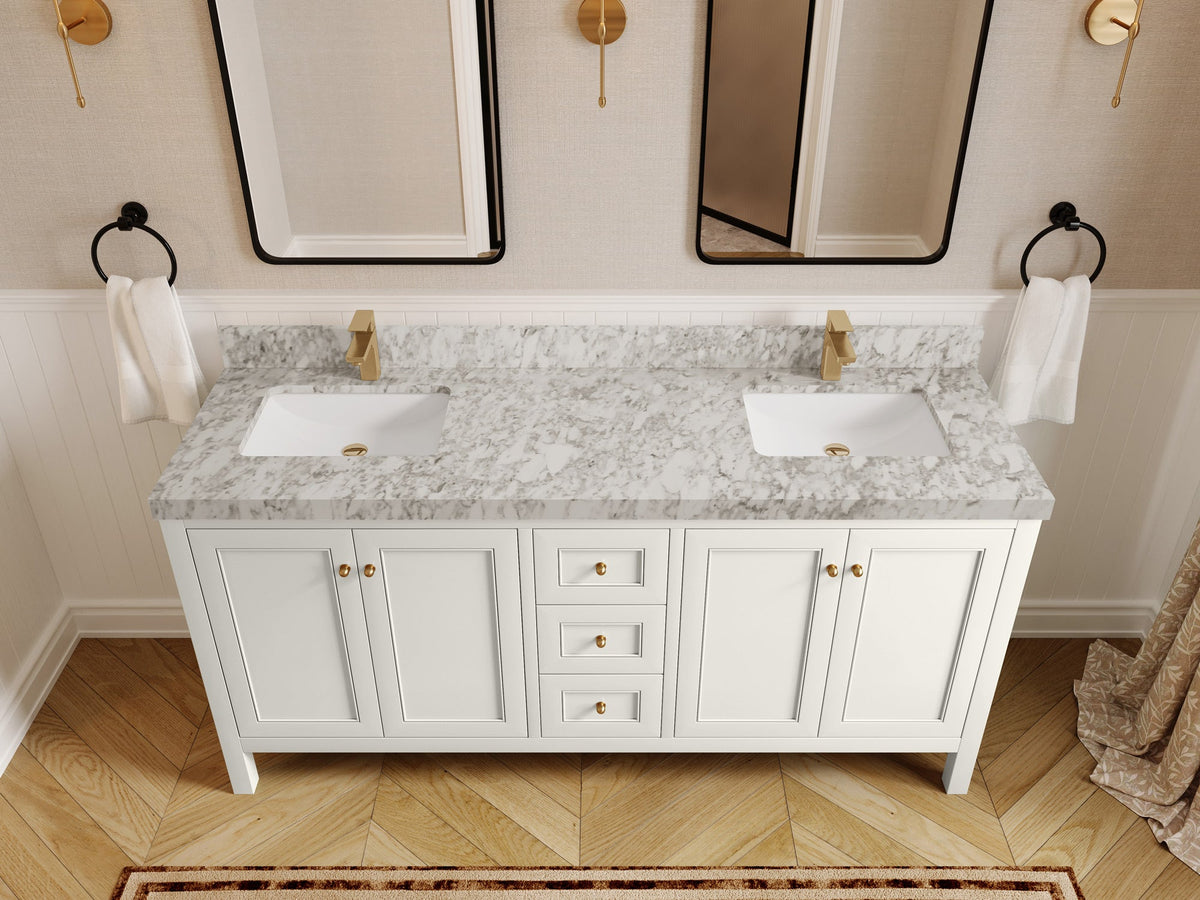 Nashville 72 in. W x 22 in. D Double Sink Bathroom Vanity - Willow Bath and Vanity