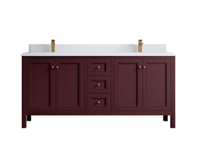 Nashville 72 in. W x 22 in. D Double Sink Bathroom Vanity - Willow Bath and Vanity