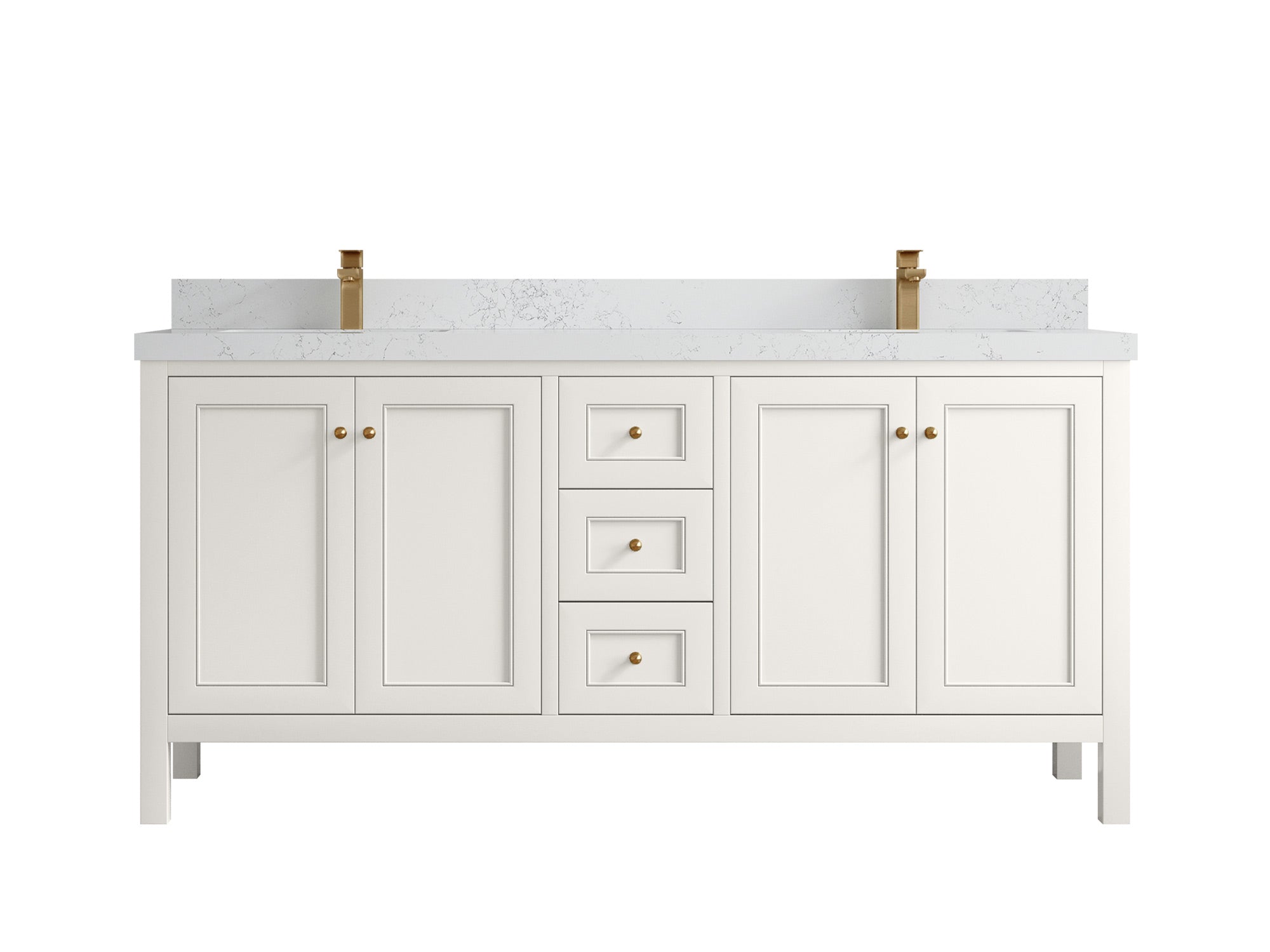 Nashville 72 in. W x 22 in. D Double Sink Bathroom Vanity - Willow Bath and Vanity