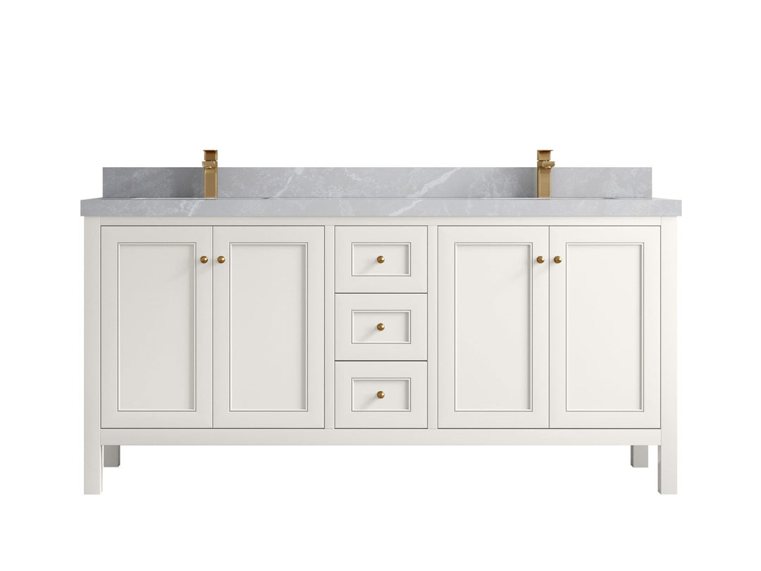 Nashville 72 in. W x 22 in. D Double Sink Bathroom Vanity - Willow Bath and Vanity