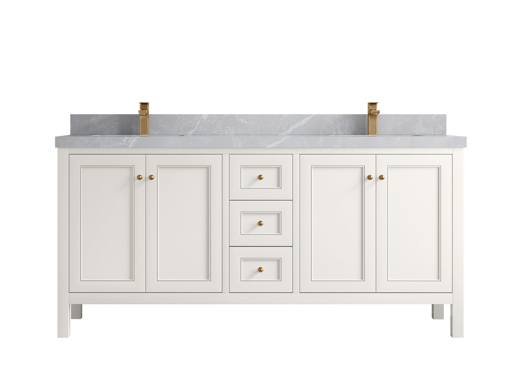 Nashville 72 in. W x 22 in. D Double Sink Bathroom Vanity - Willow Bath and Vanity