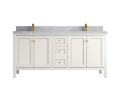 Nashville 72 in. W x 22 in. D Double Sink Bathroom Vanity - Willow Bath and Vanity