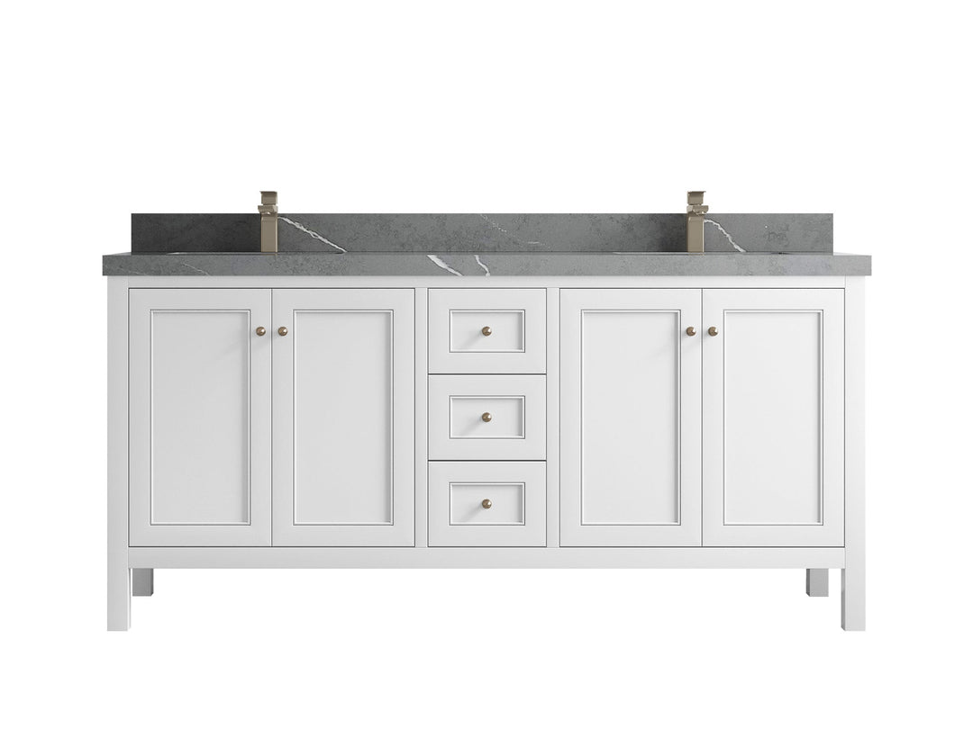 Nashville 72 in. W x 22 in. D Double Sink Bathroom Vanity - Willow Bath and Vanity