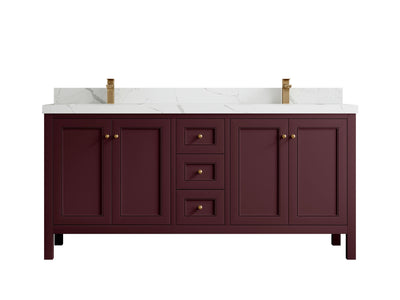 Nashville 72 in. W x 22 in. D Double Sink Bathroom Vanity - Willow Bath and Vanity