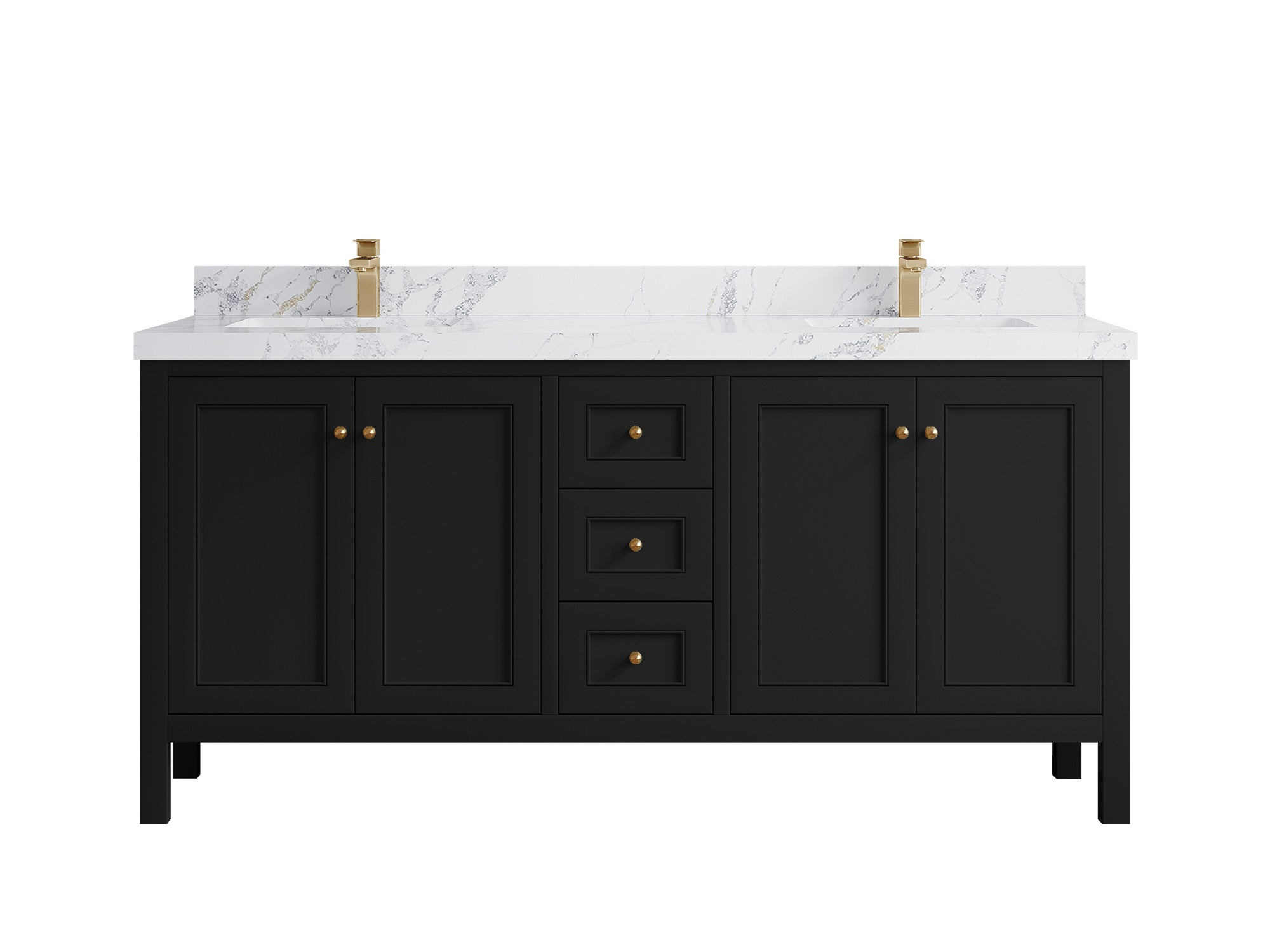 Nashville 72 in. W x 22 in. D Double Sink Bathroom Vanity - Willow Bath and Vanity
