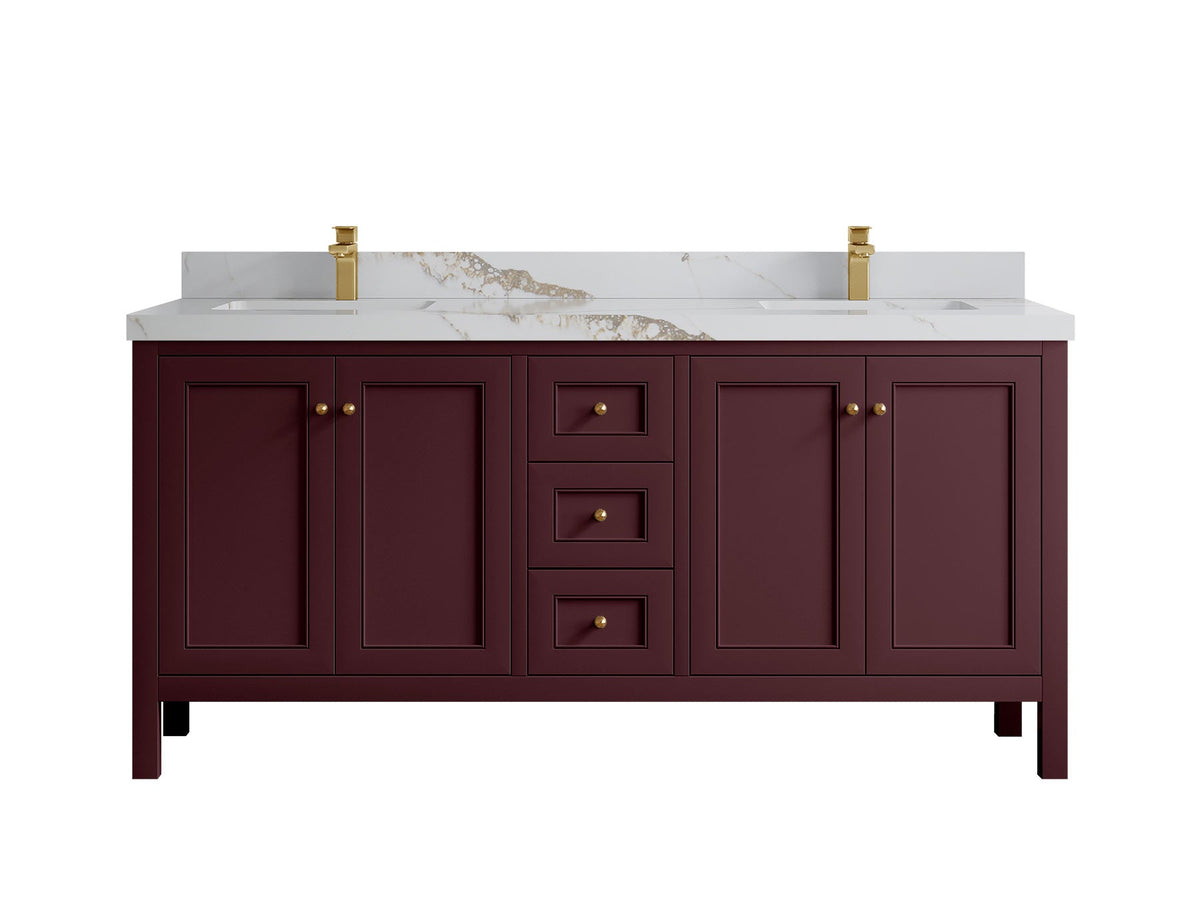 Nashville 72 in. W x 22 in. D Double Sink Bathroom Vanity - Willow Bath and Vanity