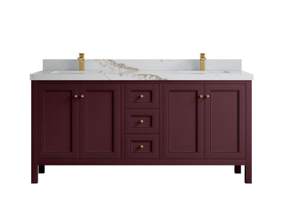 Nashville 72 in. W x 22 in. D Double Sink Bathroom Vanity - Willow Bath and Vanity