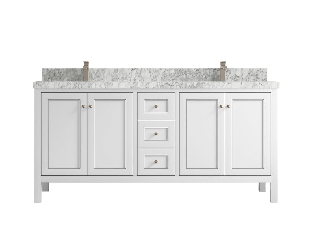 Nashville 72 in. W x 22 in. D Double Sink Bathroom Vanity - Willow Bath and Vanity