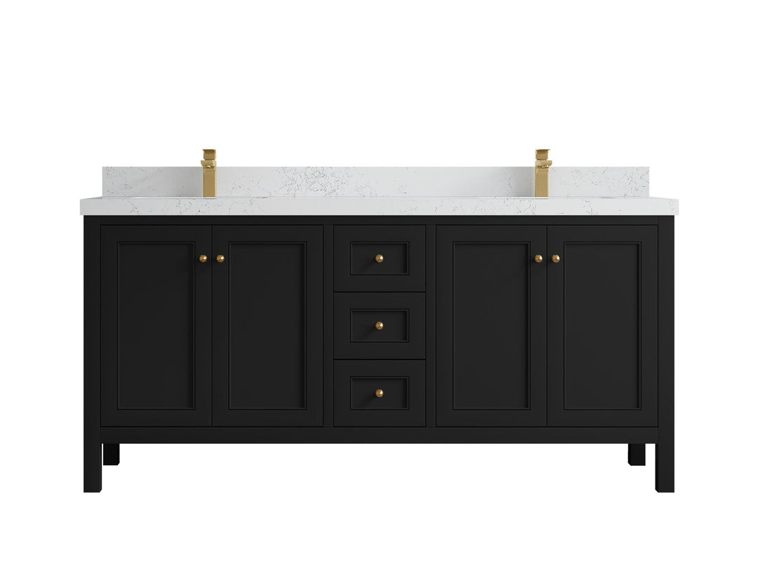 Nashville 72 in. W x 22 in. D Double Sink Bathroom Vanity - Willow Bath and Vanity