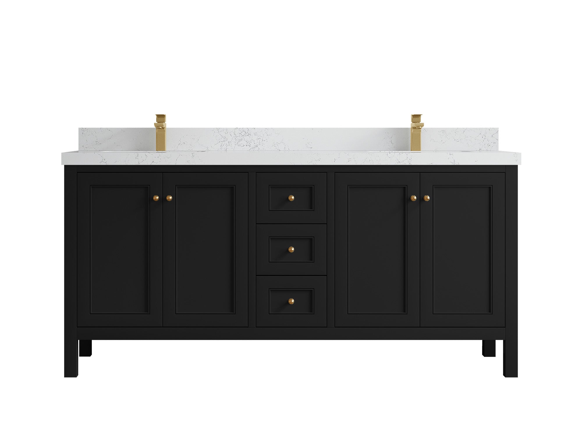 Nashville 72 in. W x 22 in. D Double Sink Bathroom Vanity - Willow Bath and Vanity