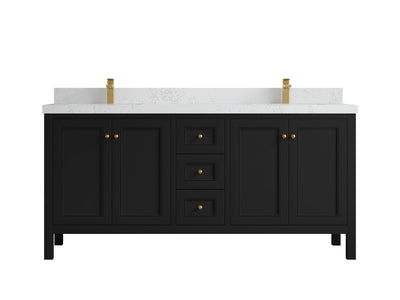 Nashville 72 in. W x 22 in. D Double Sink Bathroom Vanity - Willow Bath and Vanity