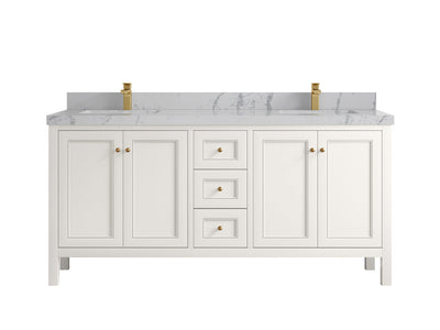 Nashville 72 in. W x 22 in. D Double Sink Bathroom Vanity - Willow Bath and Vanity