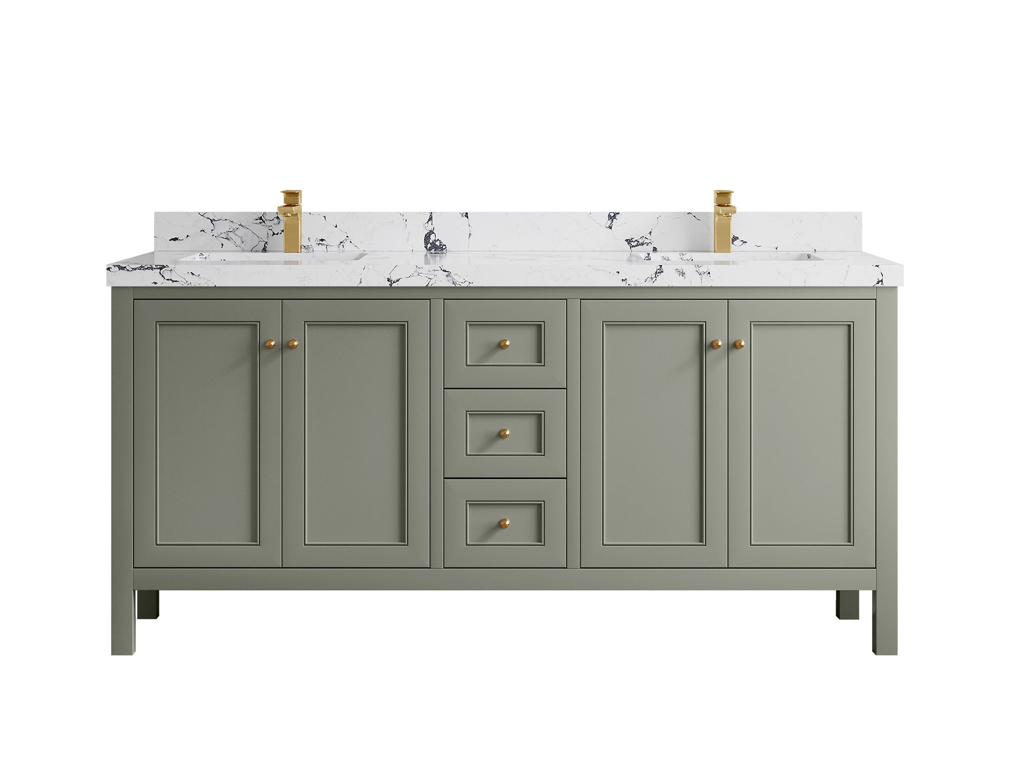 Nashville 72 in. W x 22 in. D Double Sink Bathroom Vanity - Willow Bath and Vanity