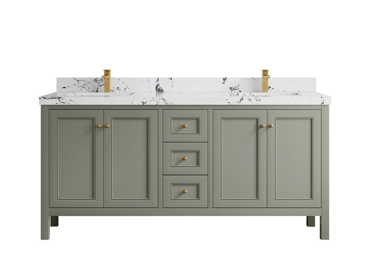 Nashville 72 in. W x 22 in. D Double Sink Bathroom Vanity - photo 49