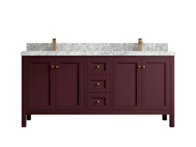 Nashville 72 in. W x 22 in. D Double Sink Bathroom Vanity - Willow Bath and Vanity