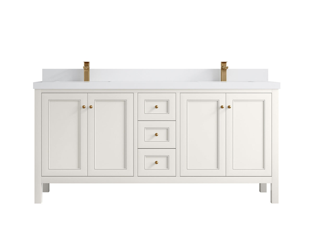 Nashville 72 in. W x 22 in. D Double Sink Bathroom Vanity - Willow Bath and Vanity