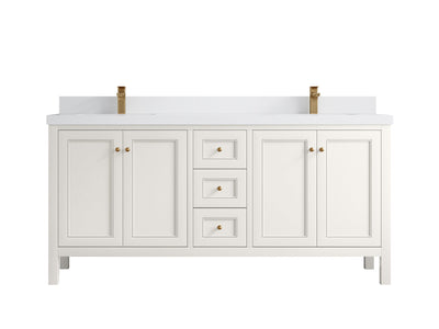 Nashville 72 in. W x 22 in. D Double Sink Bathroom Vanity - Willow Bath and Vanity