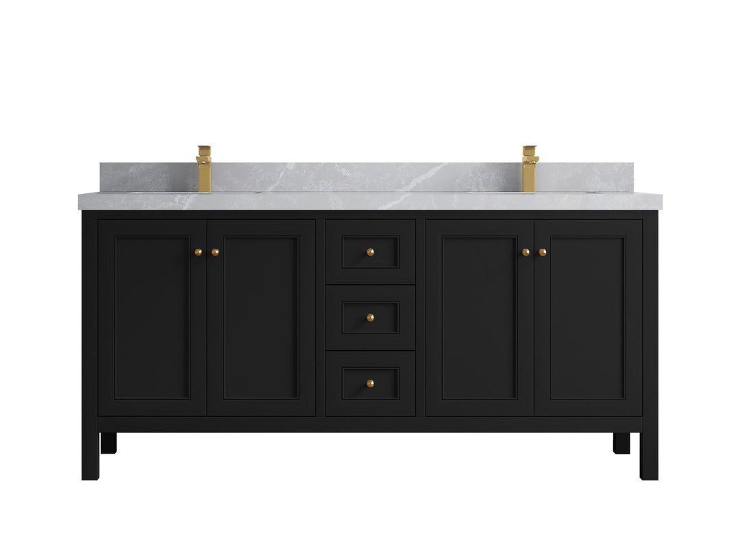 Nashville 72 in. W x 22 in. D Double Sink Bathroom Vanity - Willow Bath and Vanity