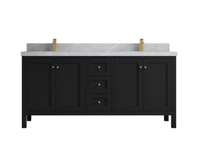 Nashville 72 in. W x 22 in. D Double Sink Bathroom Vanity - Willow Bath and Vanity