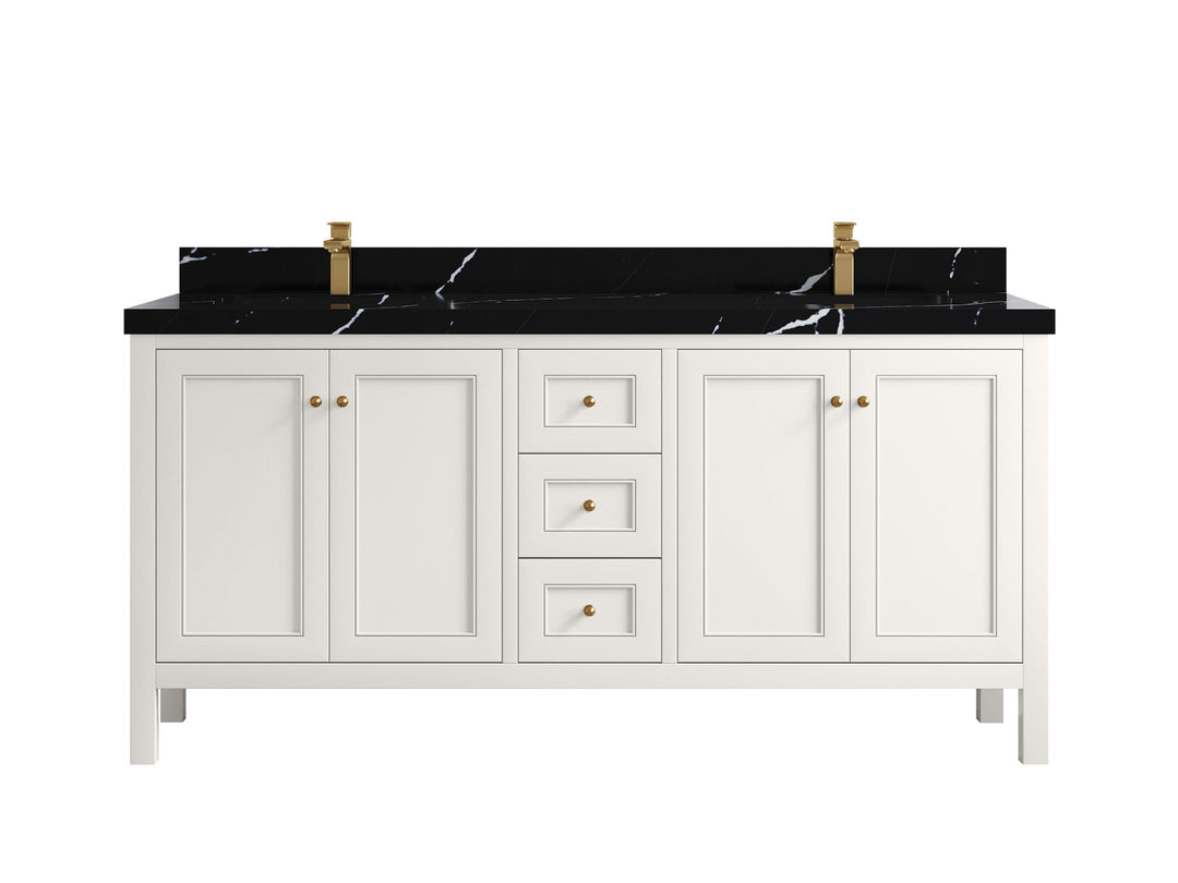 Nashville 72 in. W x 22 in. D Double Sink Bathroom Vanity - Willow Bath and Vanity