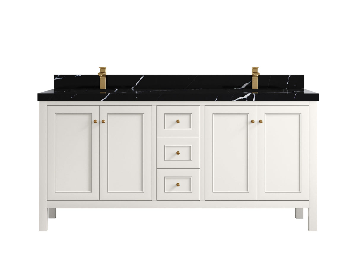 Nashville 72 in. W x 22 in. D Double Sink Bathroom Vanity - Willow Bath and Vanity