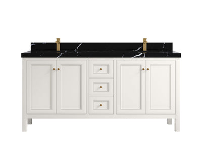 Nashville 72 in. W x 22 in. D Double Sink Bathroom Vanity - Willow Bath and Vanity