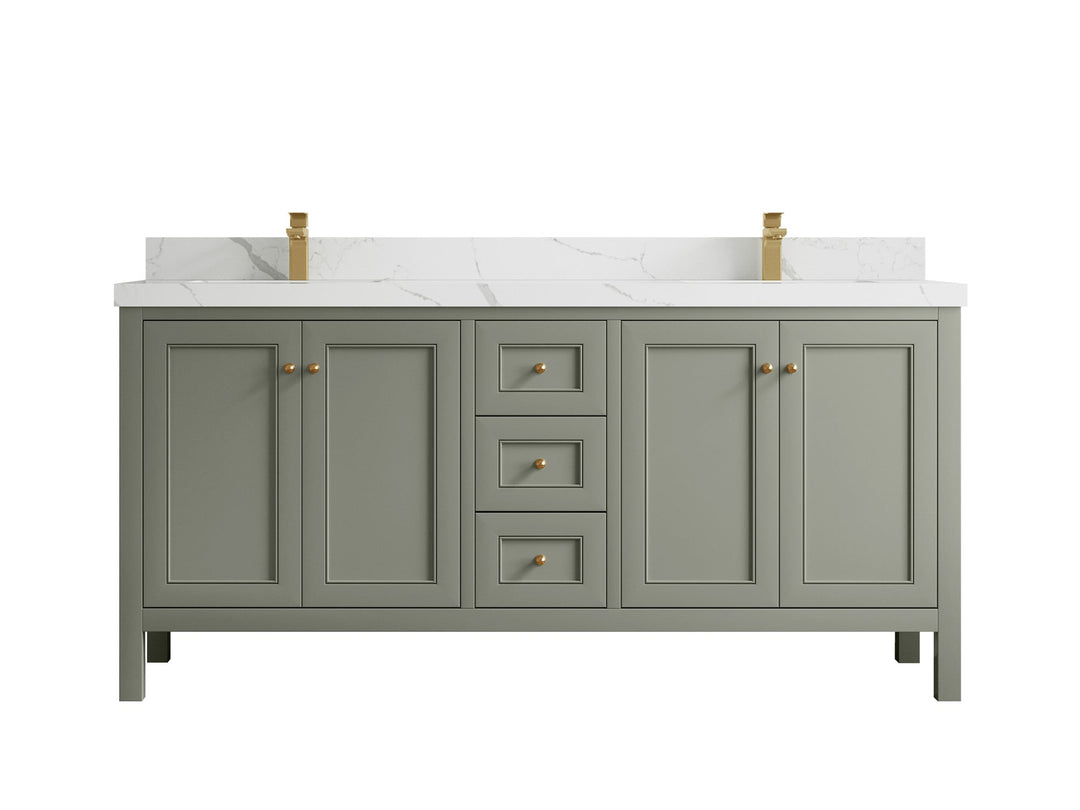 Nashville 72 in. W x 22 in. D Double Sink Bathroom Vanity - Willow Bath and Vanity