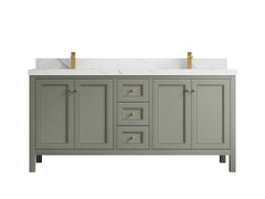 Nashville 72 in. W x 22 in. D Double Sink Bathroom Vanity - photo 1