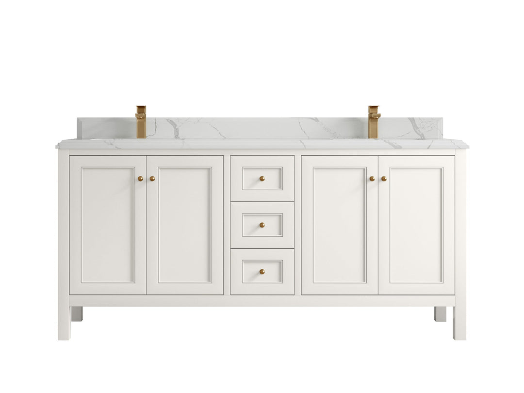 Nashville 72 in. W x 22 in. D Double Sink Bathroom Vanity - Willow Bath and Vanity