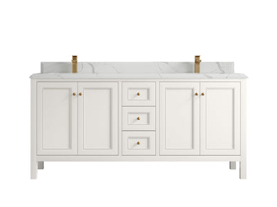 Nashville 72 in. W x 22 in. D Double Sink Bathroom Vanity - Willow Bath and Vanity