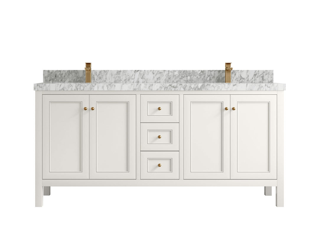 Nashville 72 in. W x 22 in. D Double Sink Bathroom Vanity - Willow Bath and Vanity