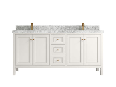 Nashville 72 in. W x 22 in. D Double Sink Bathroom Vanity - Willow Bath and Vanity