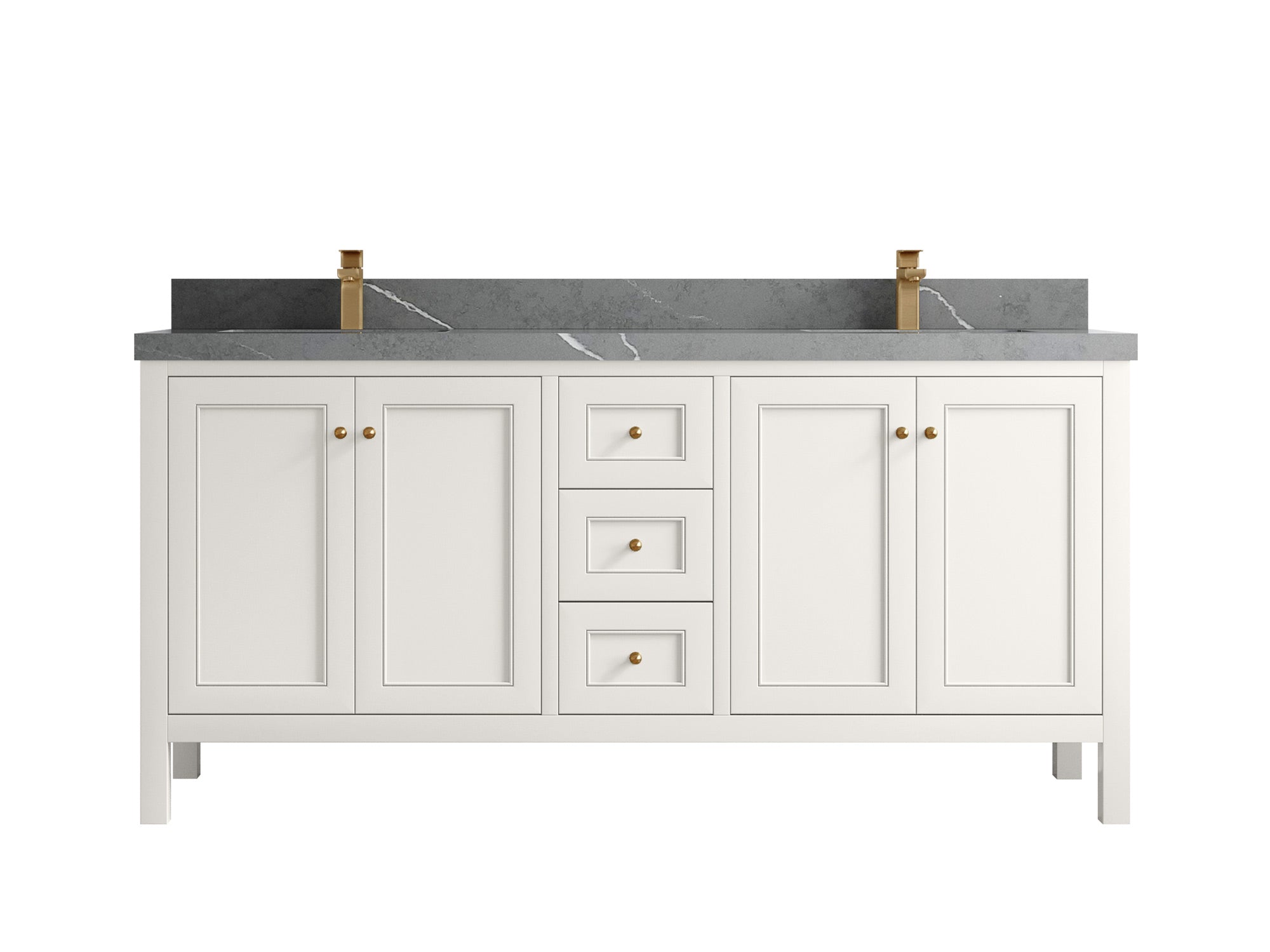 Nashville 72 in. W x 22 in. D Double Sink Bathroom Vanity - Willow Bath and Vanity
