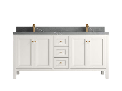 Nashville 72 in. W x 22 in. D Double Sink Bathroom Vanity - Willow Bath and Vanity