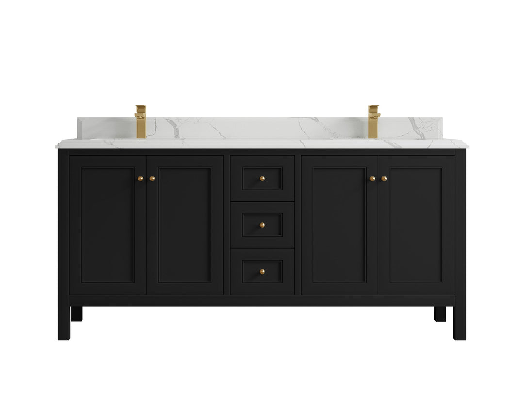 Nashville 72 in. W x 22 in. D Double Sink Bathroom Vanity - Willow Bath and Vanity