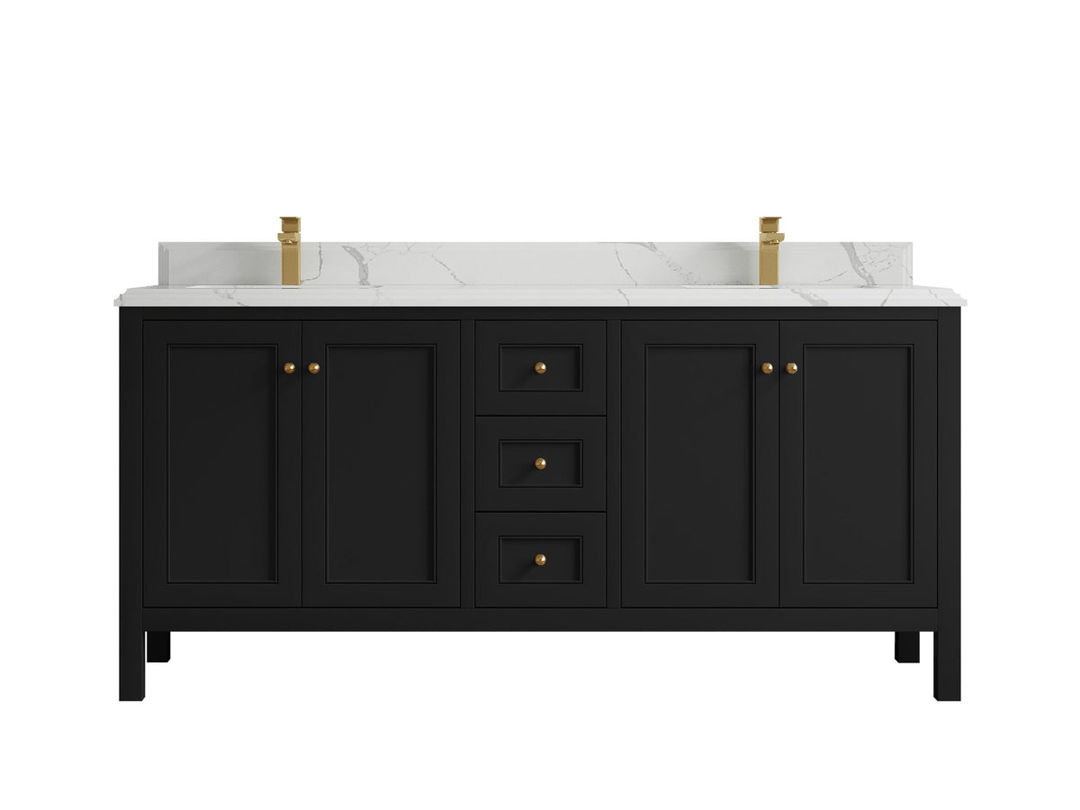 Nashville 72 in. W x 22 in. D Double Sink Bathroom Vanity - Willow Bath and Vanity
