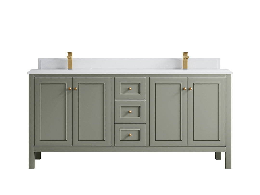 Nashville 72 in. W x 22 in. D Double Sink Bathroom Vanity - Willow Bath and Vanity