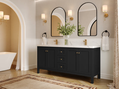 Nashville 72 in. W x 22 in. D Double Sink Bathroom Vanity - Willow Bath and Vanity
