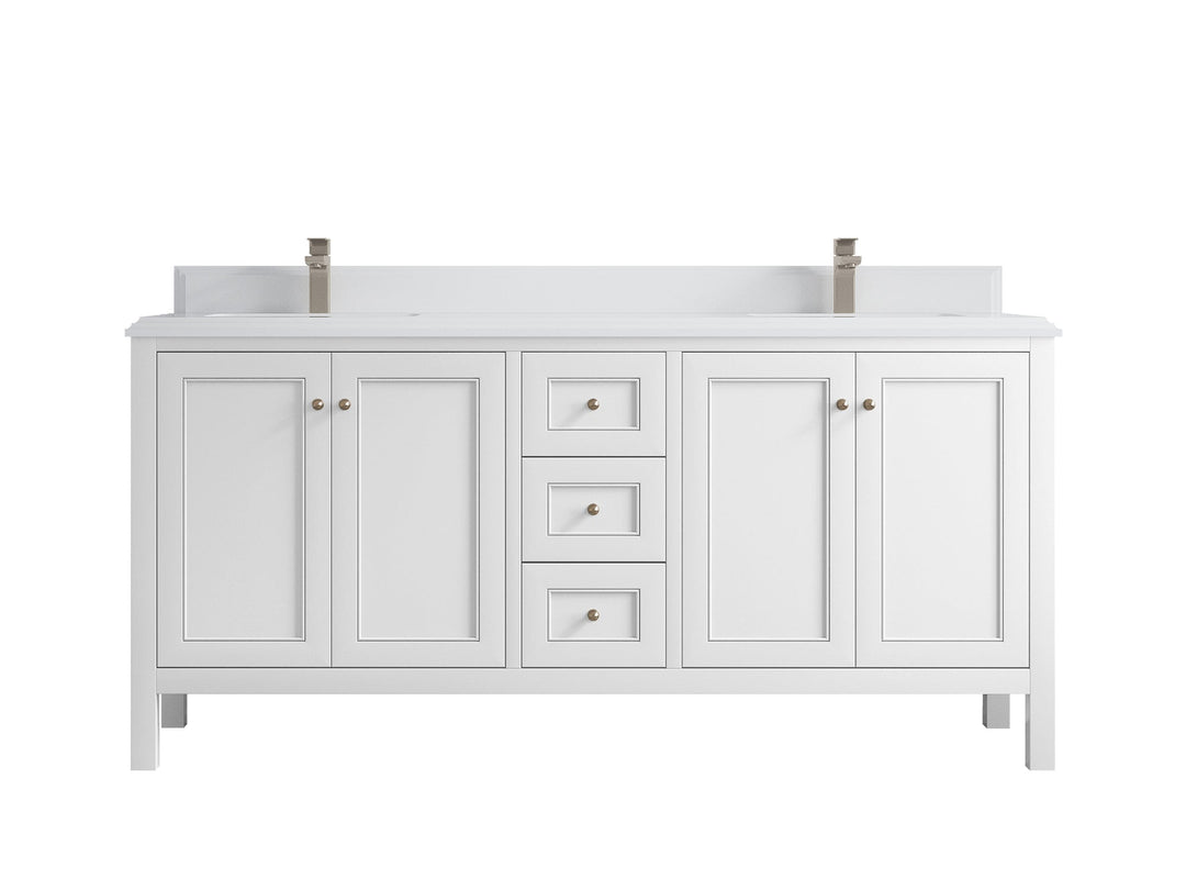 Nashville 72 in. W x 22 in. D Double Sink Bathroom Vanity - Willow Bath and Vanity