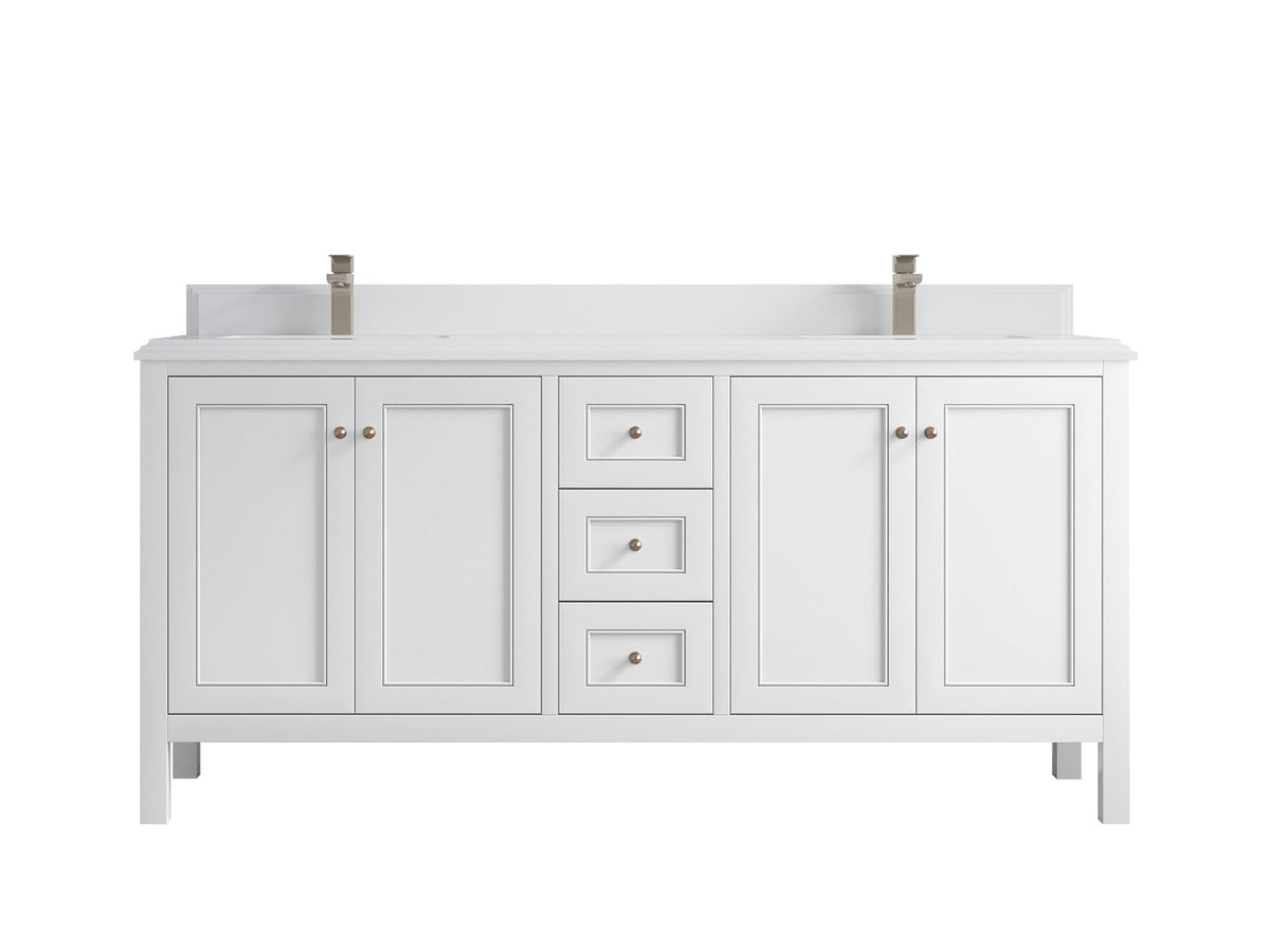 Nashville 72 in. W x 22 in. D Double Sink Bathroom Vanity - Willow Bath and Vanity