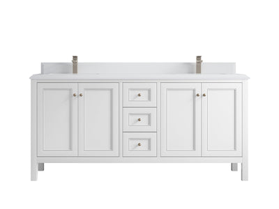 Nashville 72 in. W x 22 in. D Double Sink Bathroom Vanity - Willow Bath and Vanity