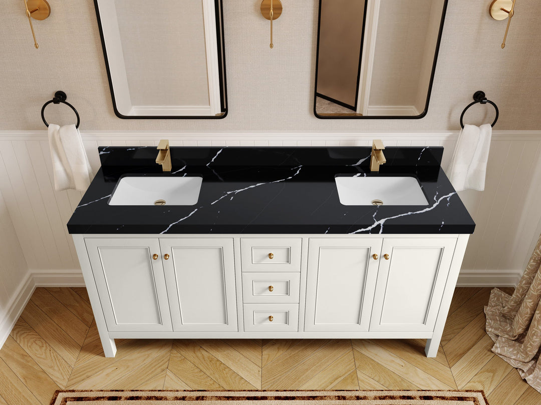 Nashville 72 in. W x 22 in. D Double Sink Bathroom Vanity - Willow Bath and Vanity