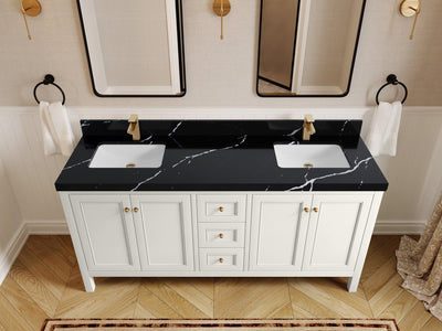 Nashville 72 in. W x 22 in. D Double Sink Bathroom Vanity - Willow Bath and Vanity