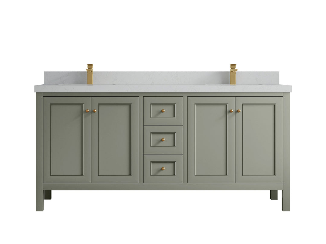 Nashville 72 in. W x 22 in. D Double Sink Bathroom Vanity - Willow Bath and Vanity