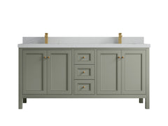 Nashville 72 in. W x 22 in. D Double Sink Bathroom Vanity - photo 31