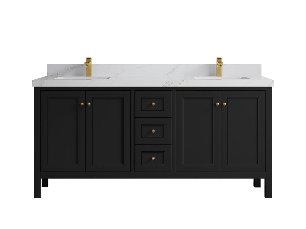 Nashville 72 in. W x 22 in. D Double Sink Bathroom Vanity - Willow Bath and Vanity