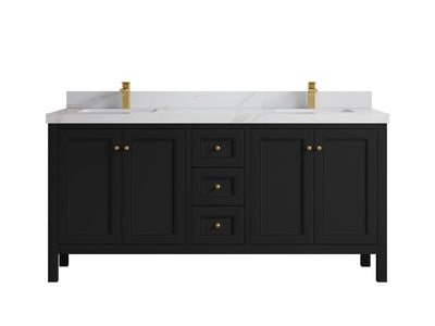 Nashville 72 in. W x 22 in. D Double Sink Bathroom Vanity - Willow Bath and Vanity