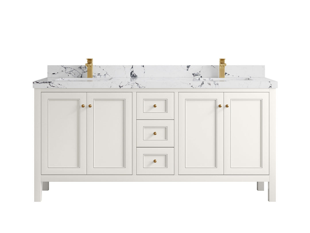 Nashville 72 in. W x 22 in. D Double Sink Bathroom Vanity - Willow Bath and Vanity